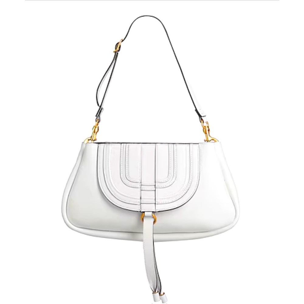 Chloe Marcie Shoulder Bag White NWT